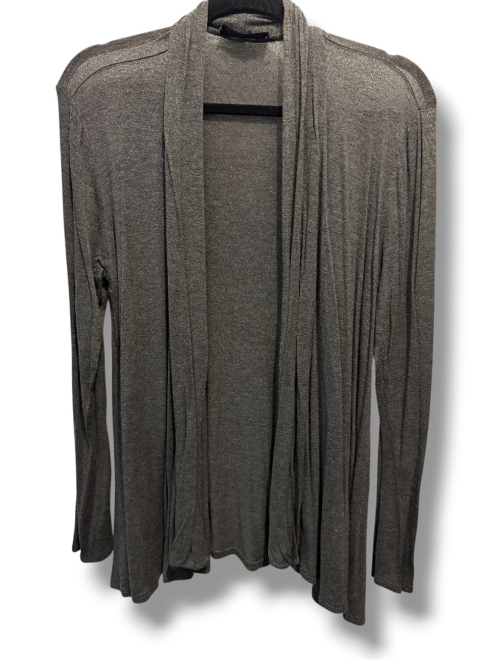 Modern Attraction Women’s Lightweight Open Front Charcoal Gray Cardigan Sweater